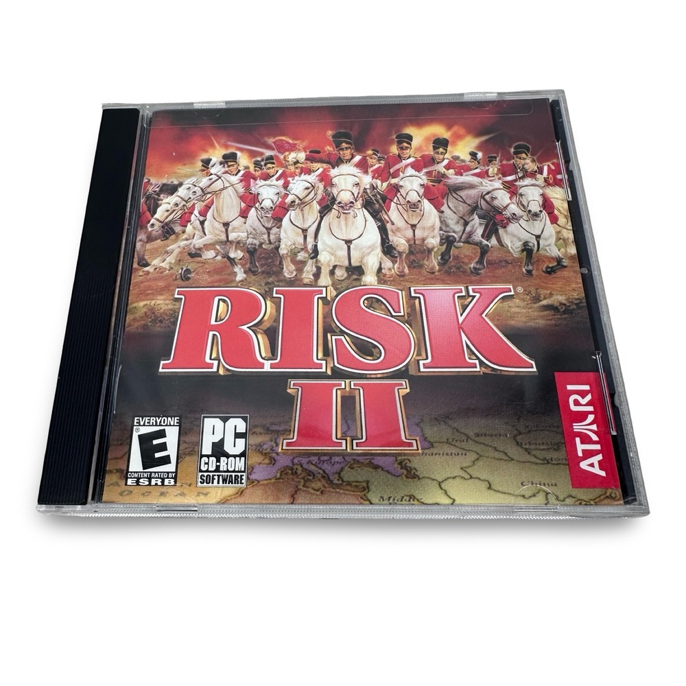 Risk II PC CD-ROM Game Windows 95 98 Atari Strategy Board Game 2003 Jewel Case